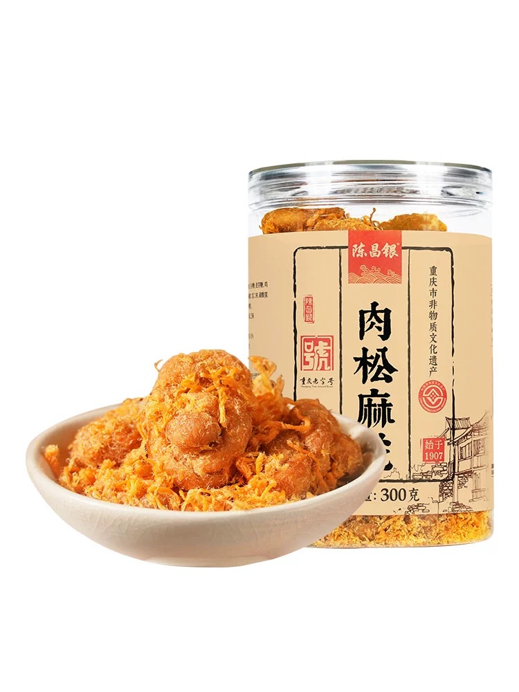 陈昌银肉松小麻花罐装